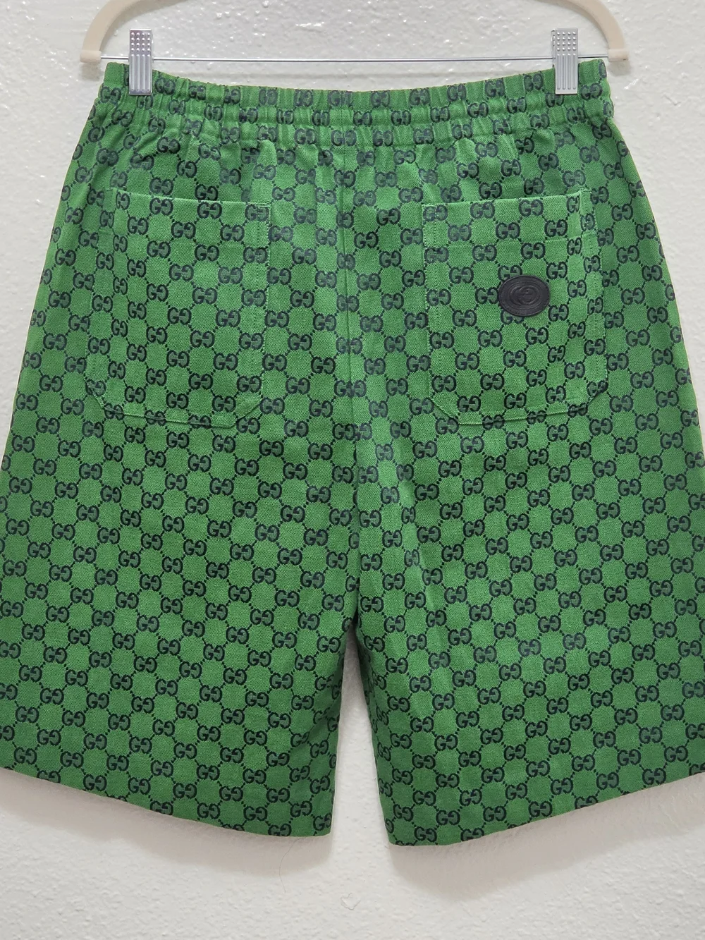 Gucci Green Monogram Swim Shorts